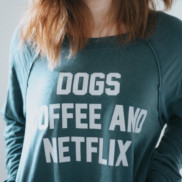 Dogs, Coffee, & Netflix Sweatshirt - Picture 2 of 2