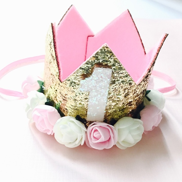 Baby birthday headband,fist birthday crown,crown - Picture 2 of 2