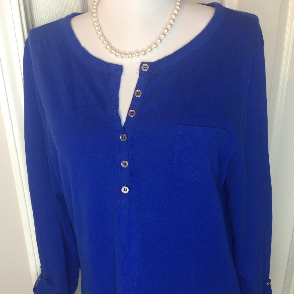 ☀️Jones New York Sport- Royal Blue Top (XL)