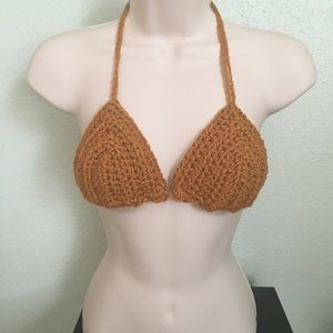 Bikini top in mustard