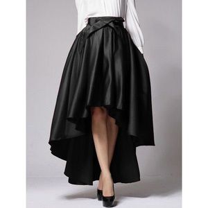 High low flare skirt