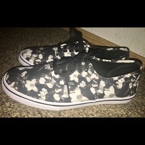 Black and white Vans
