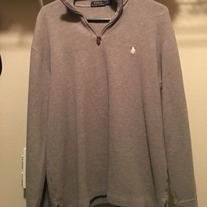 Long sleeve Polo half zip pullover