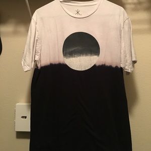 Half White Half Black with Moon Tee