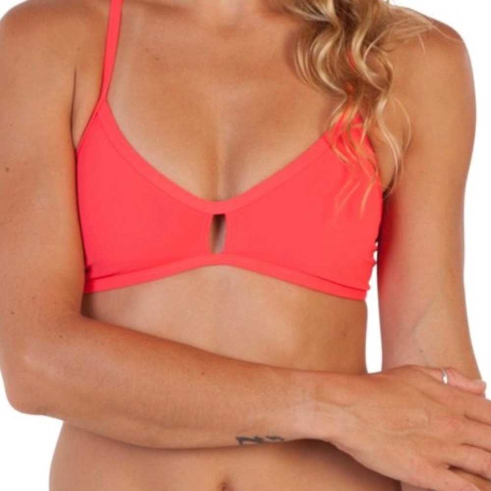 Strawberry pink/red jolyn swimsuit top