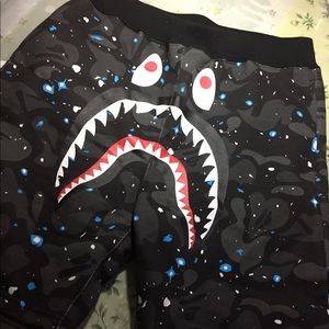 Authentic Bape Black Shark Universe sweats