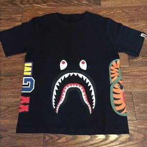 Authentic Bape Black Shark Double Sided Tee