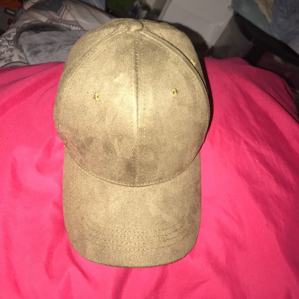 Army green suede hat