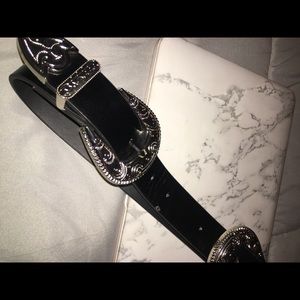 Double-Buckle Boho Western Belt