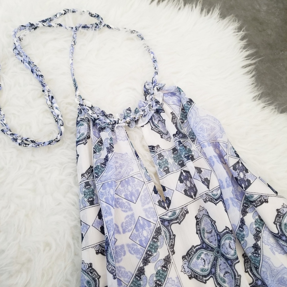Abstract-Geo Maxi Dress