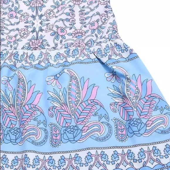 Flores Mini DRESS Lily Tunic Lilac Blue NEW - Picture 5 of 5