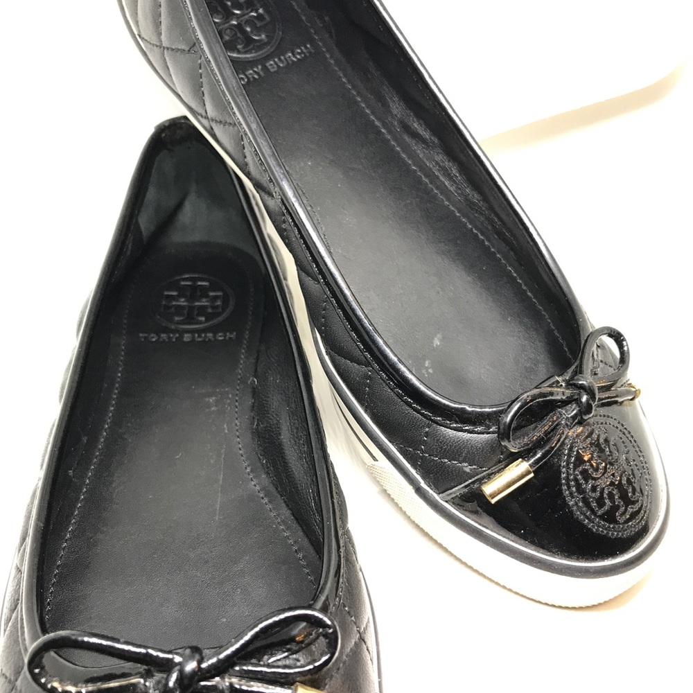 Tory burch skyler quilted sneakers black leather