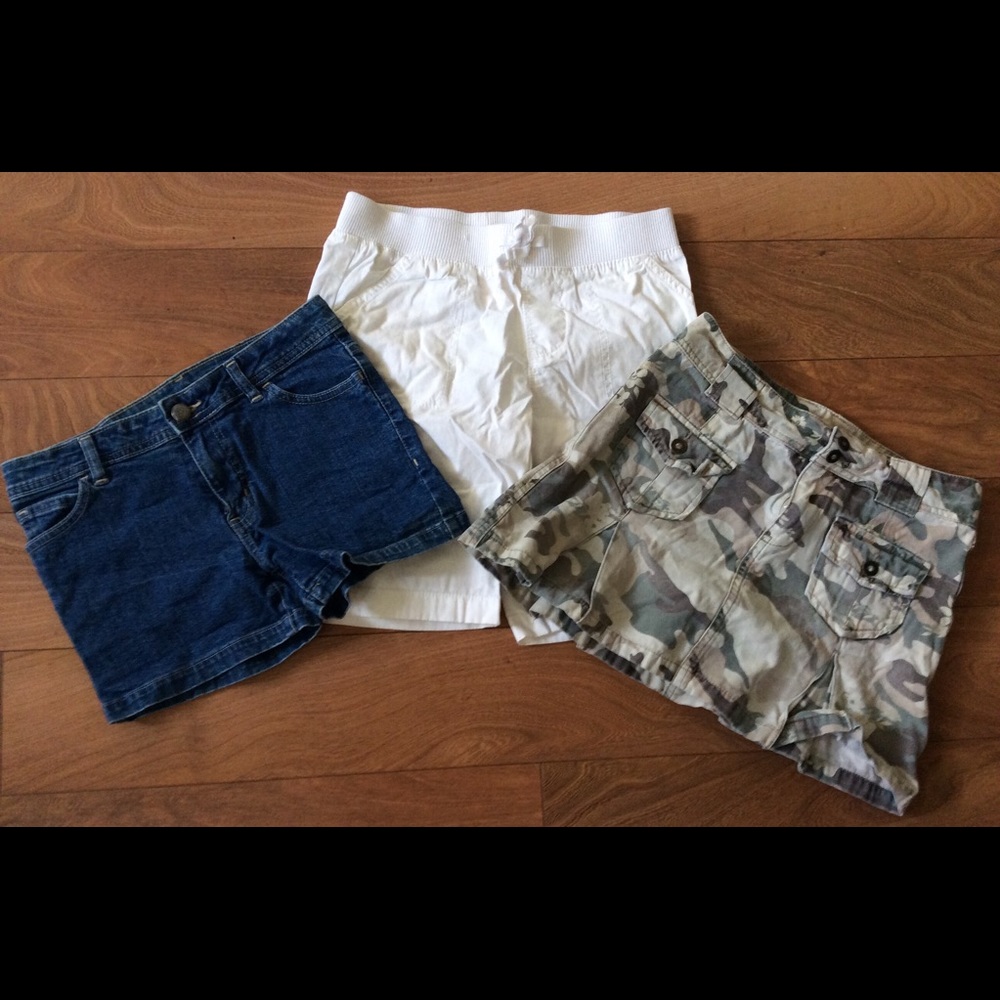 Three pair of Girls' shorts sz 12