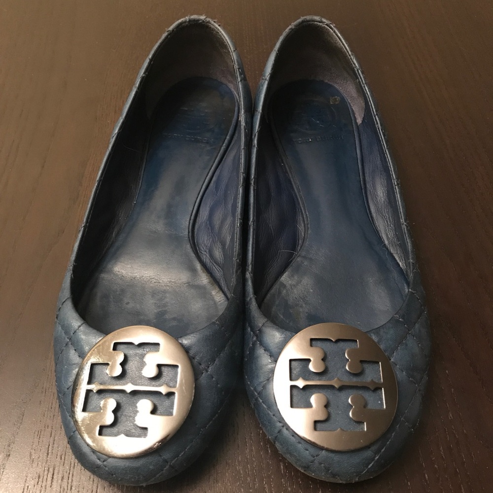 Blue Tory Burch flats