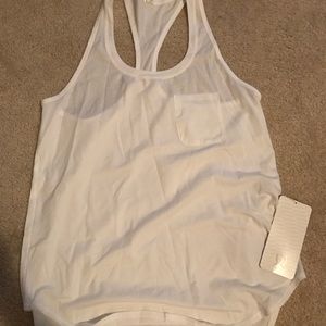 Yogi racerback brand new white lululemon tank