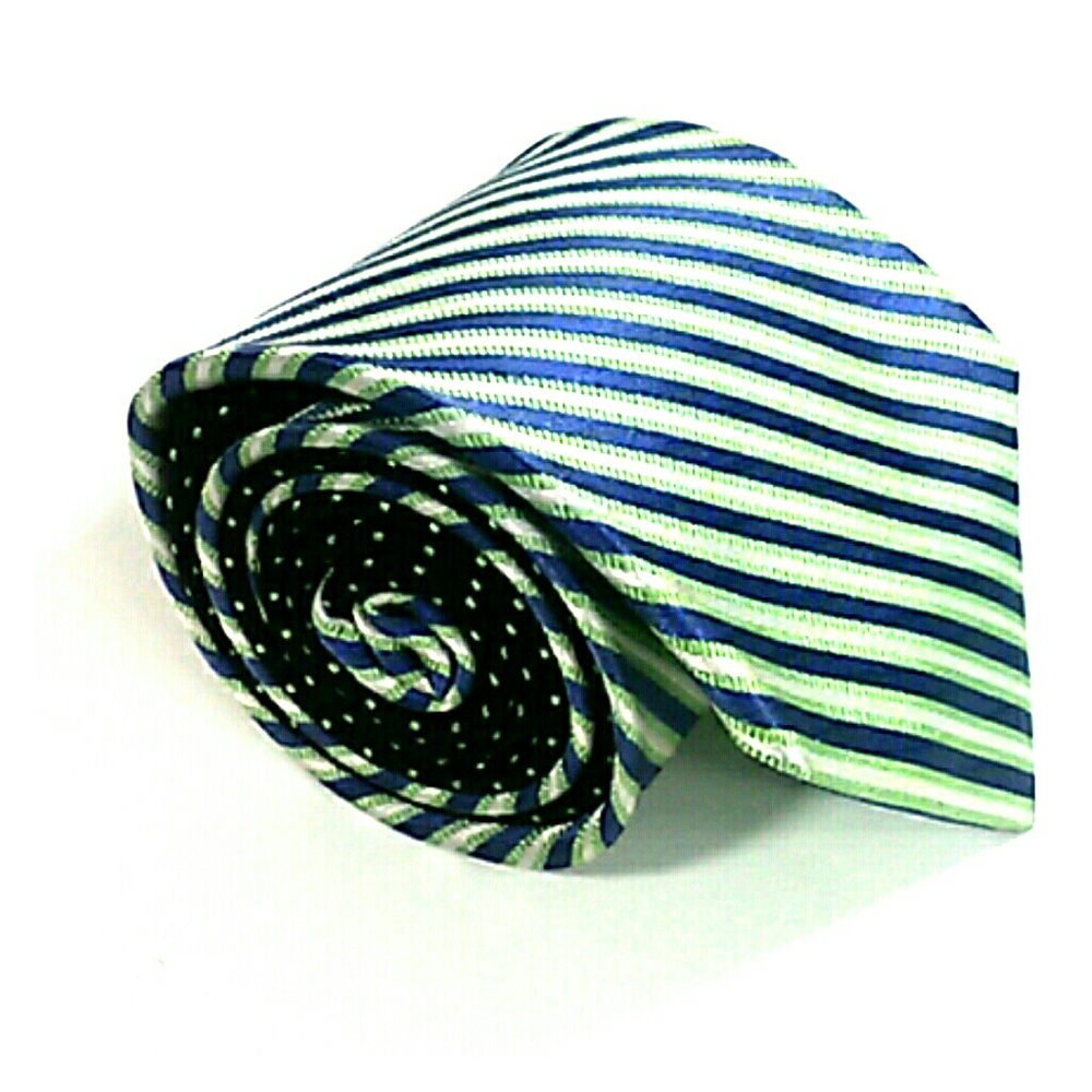 Tommy Hilfiger Two-Tone Stripe Mens Necktie 60"