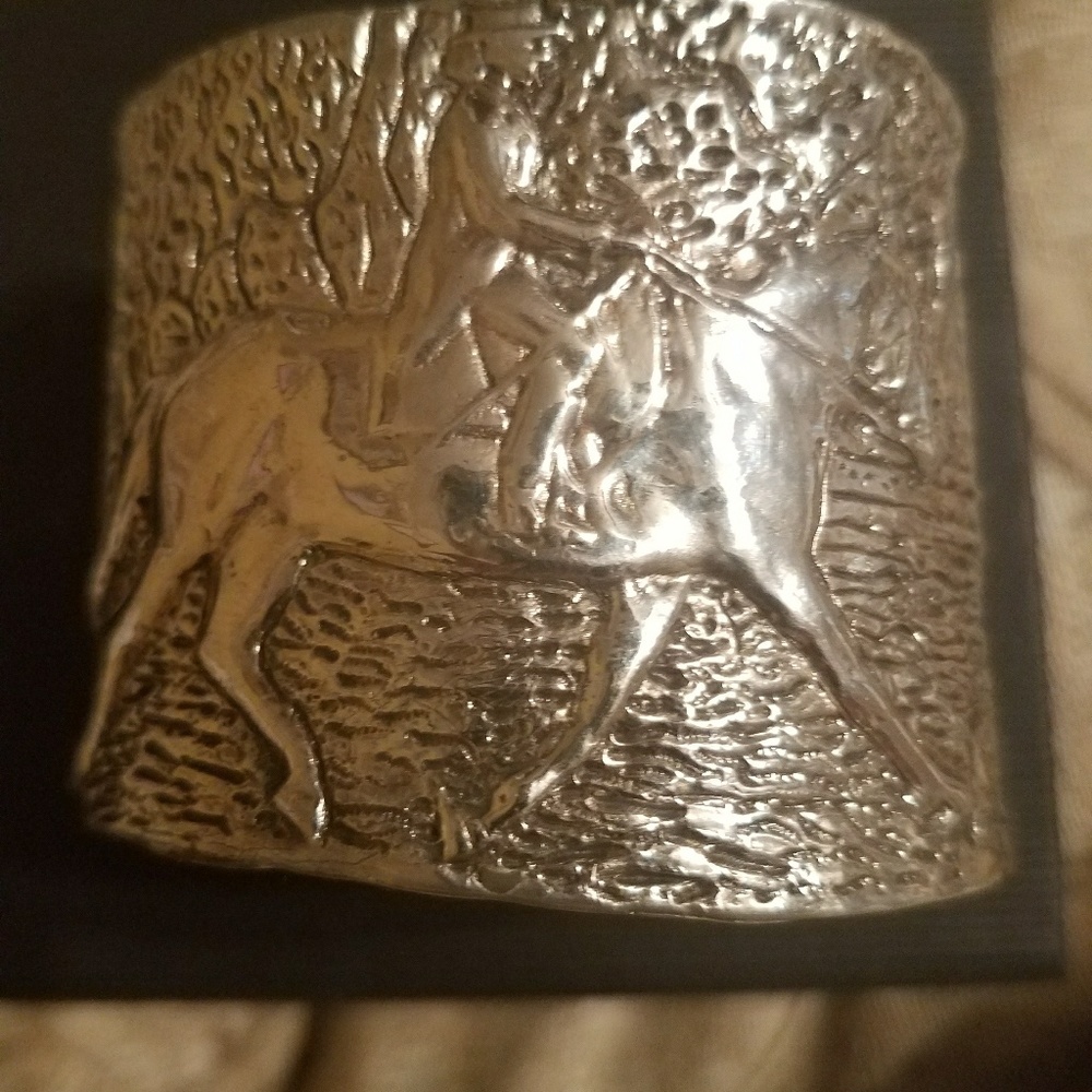 Solid Sterling silver cuff bracelet