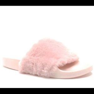 Pink Furry Slides