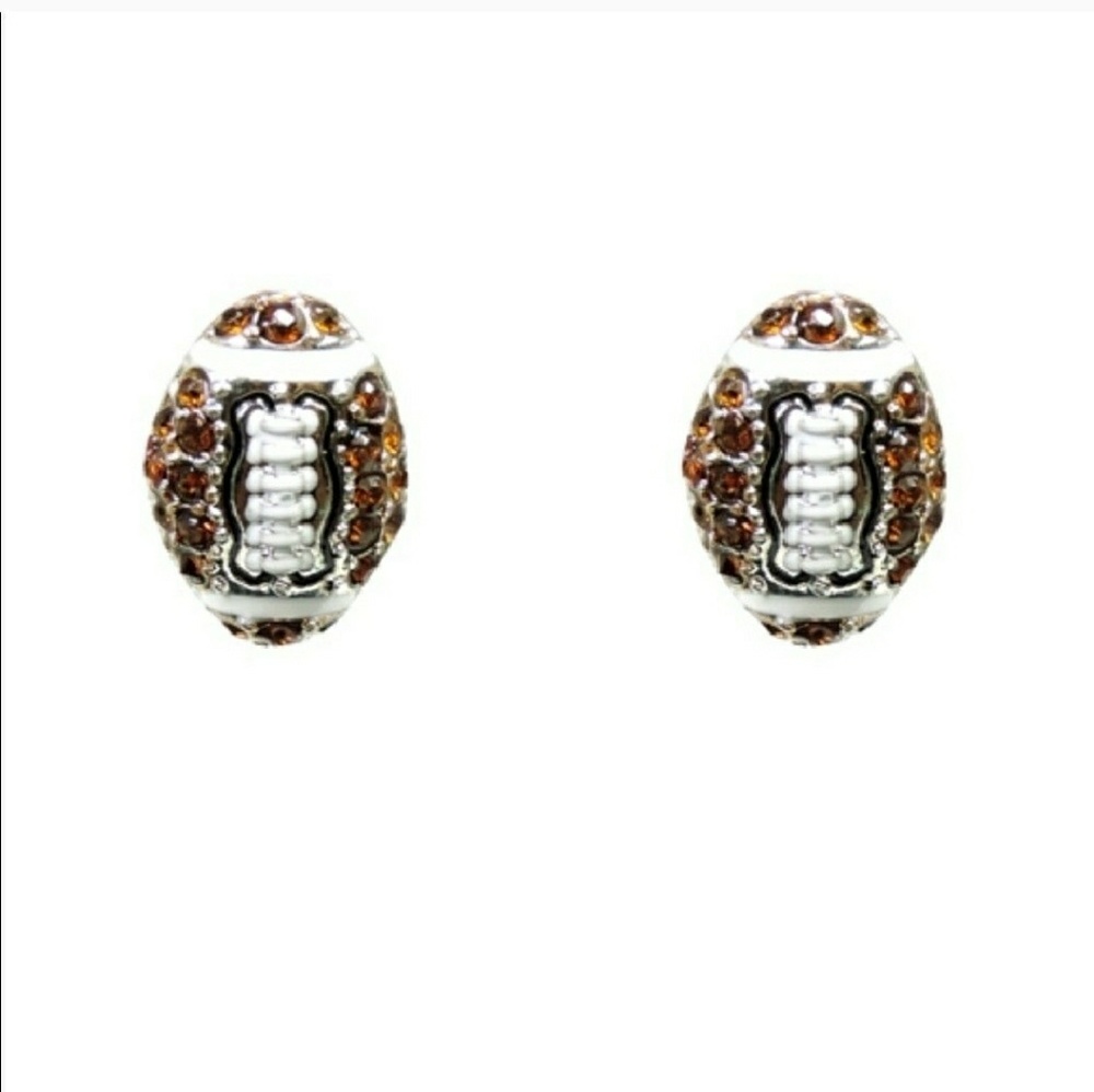 🔴football earrings closet clear out