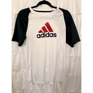 White & Grey Adidas Tee