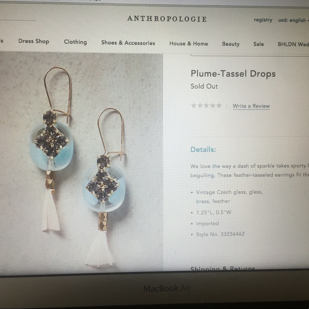 ISO: plume-tassel drops