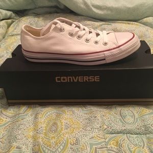 White converse size 8 womens