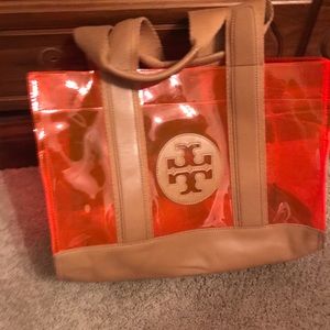 Authentic Tory Burch clear bag. Reduced!