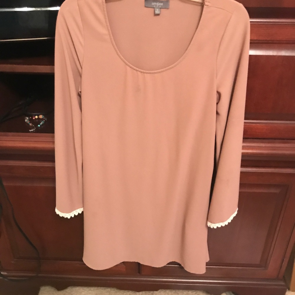 Nice tan dress worn a couple times