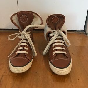 Tory Burch Shearling Sneakers