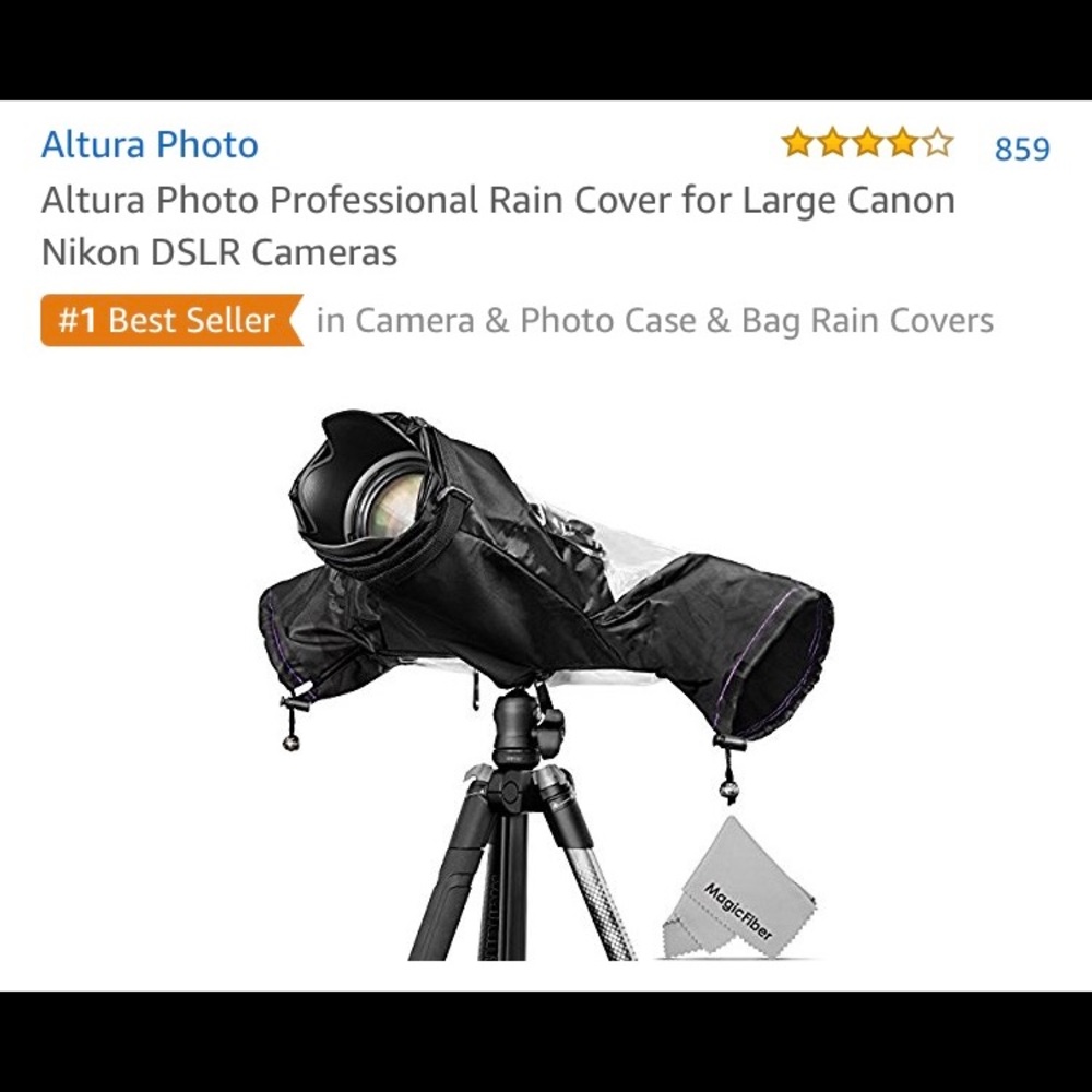 Professional Rain Cover for Large Canon Nikon DSLR