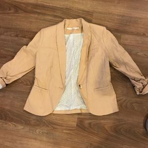 Gibson Tan Floral blazer