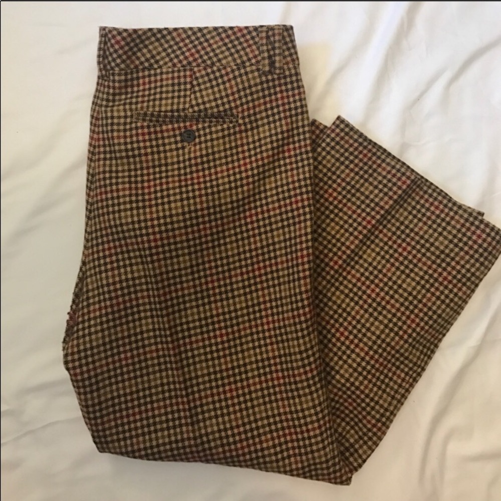 Jcrew City Pants - very cute plaid