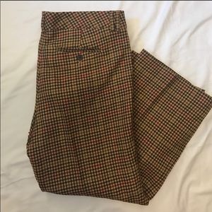Jcrew City Pants - very cute plaid