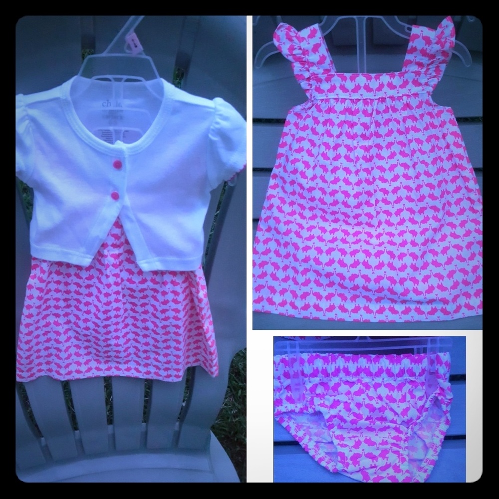 🆕️Pink/White Girls Summer Dress