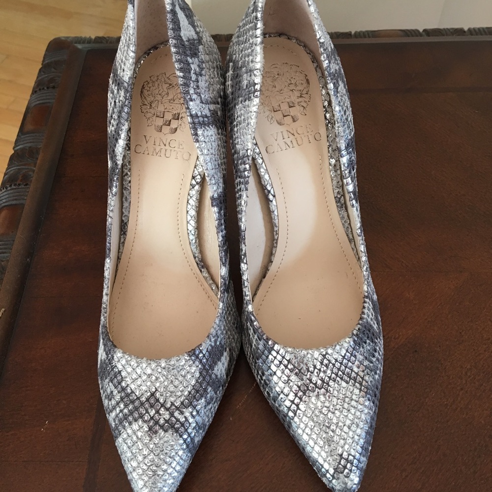 Vince Camuto snake skin heels