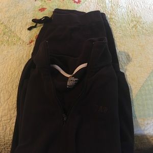 Polar fleece sweat suit