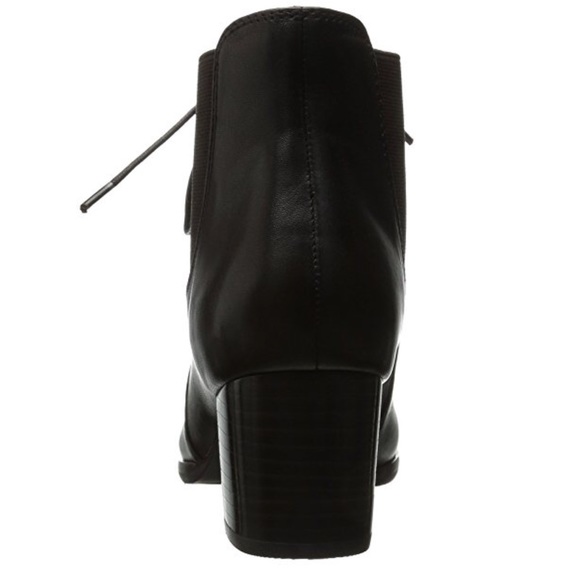 Leather Lace Up Heeled Combat Boot - Picture 3 of 4