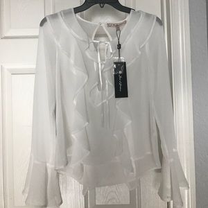 For Love And Lemons rufffle blouse
