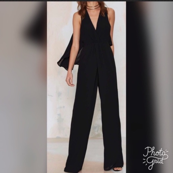 Nasty Gal Pants - Nasty Gal Chiffon One Piece Jumpsuit NWT