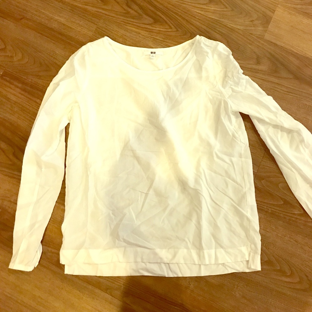 Uniqlo white blouse