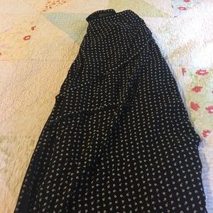 Black wrap skirt
