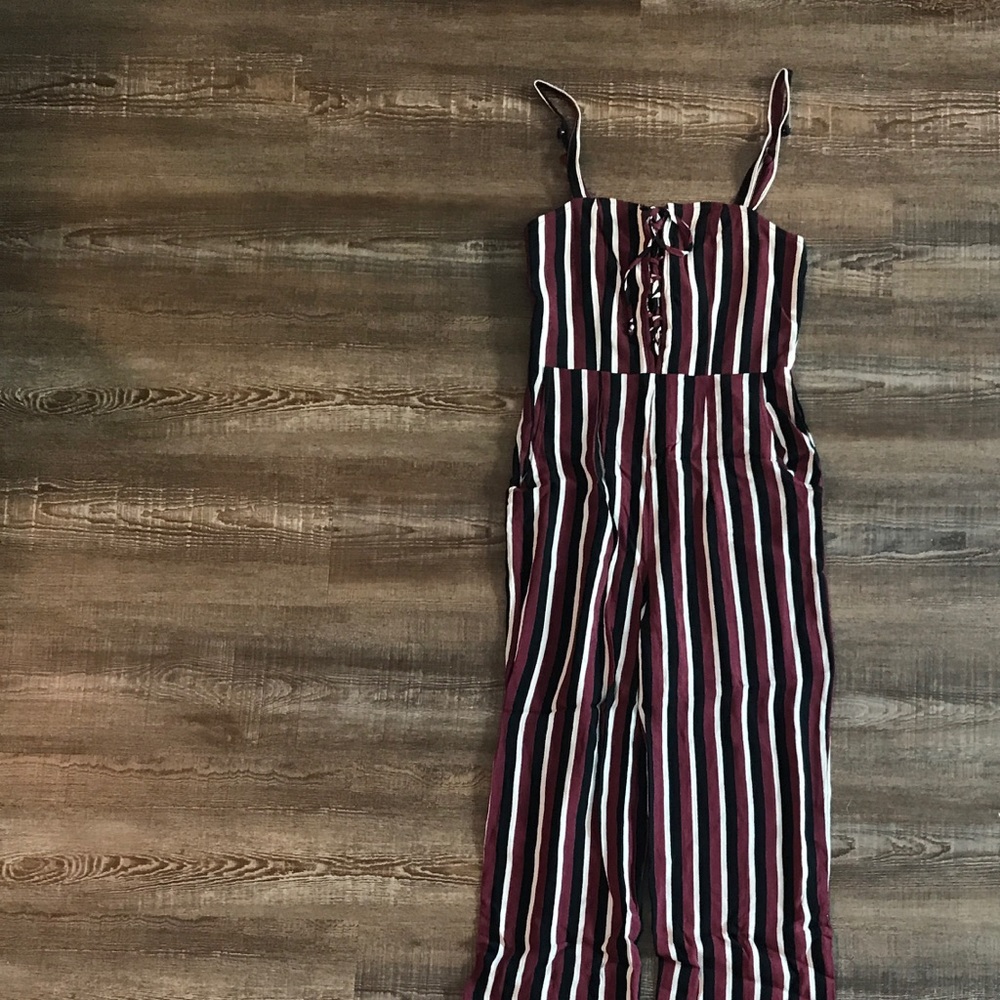 Flynn Skye Stripped Jumpsuit - size small