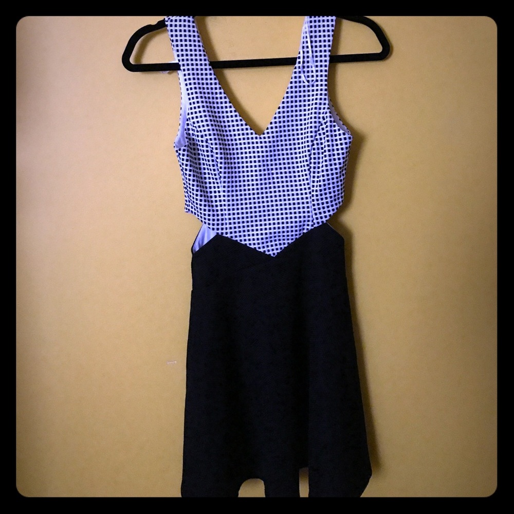 Black and white Flair Dress