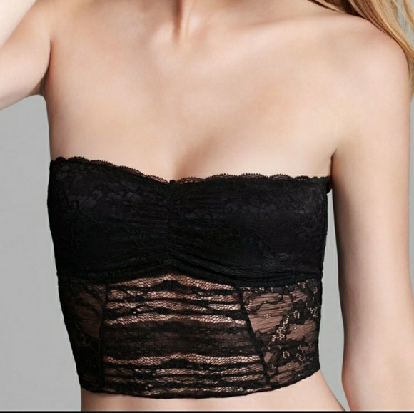 Intimately Free People Black Lace Bra Crop Top NWT - Picture 7 of 8