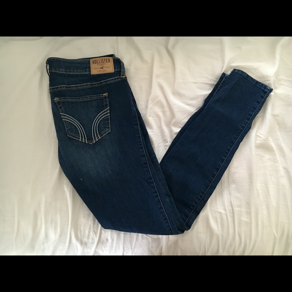 Dark washed denim jeans