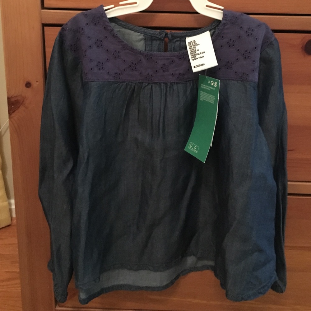 Girls Pretty HM 2-3 year long sleeve blouse