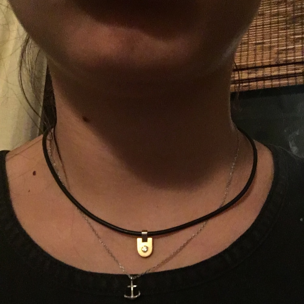 18 karat gold and REAL diamond necklace - Picture 6 of 6