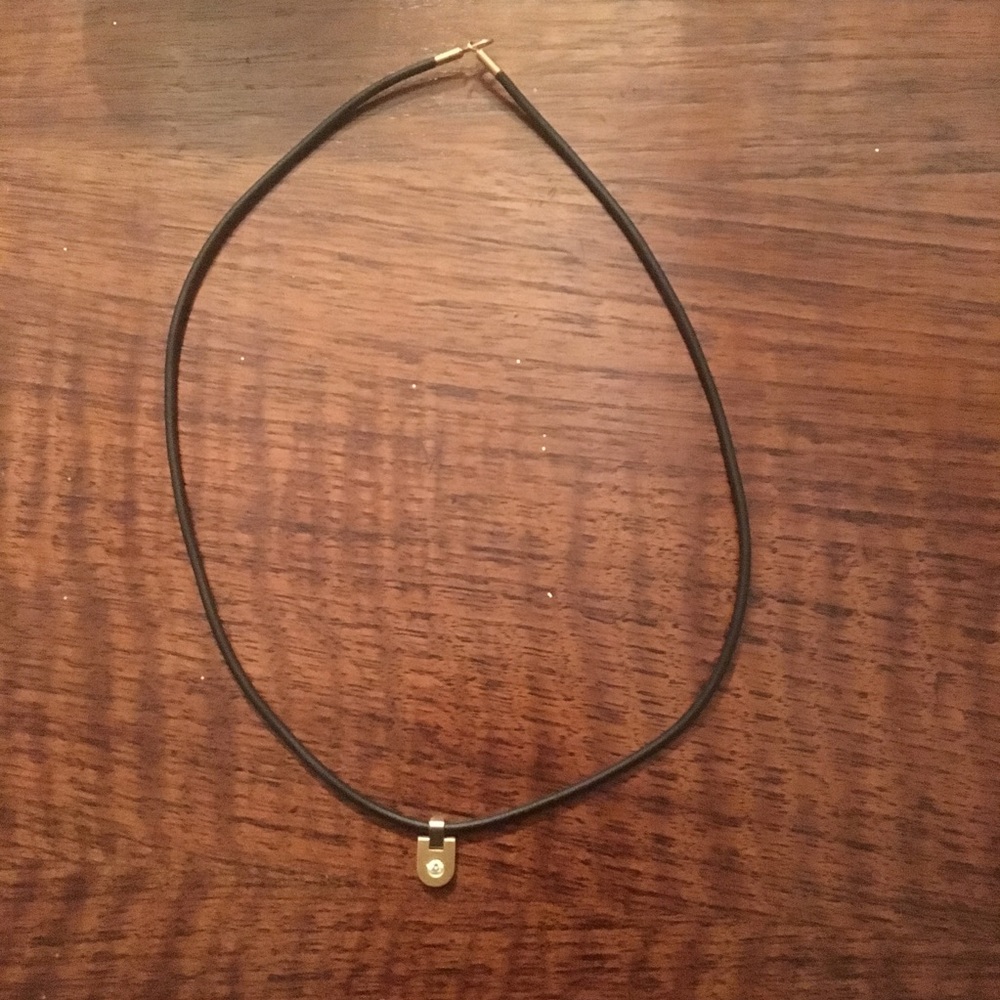 18 karat gold and REAL diamond necklace - Picture 3 of 6