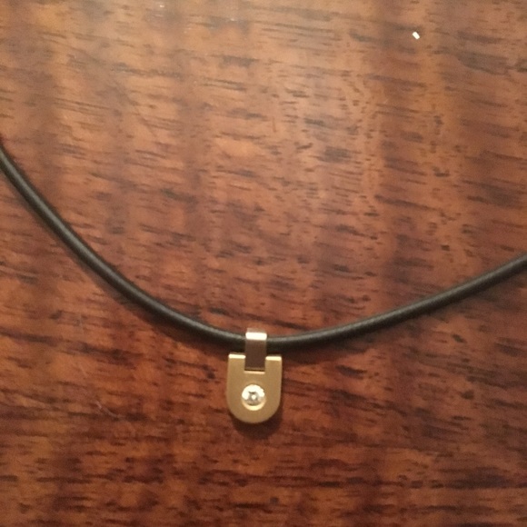 18 karat gold and REAL diamond necklace - Picture 2 of 6