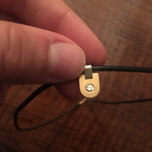 18 karat gold and REAL diamond necklace - Picture 4 of 6